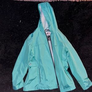 Teal Fleet Street Rain Jacket Fir Sale